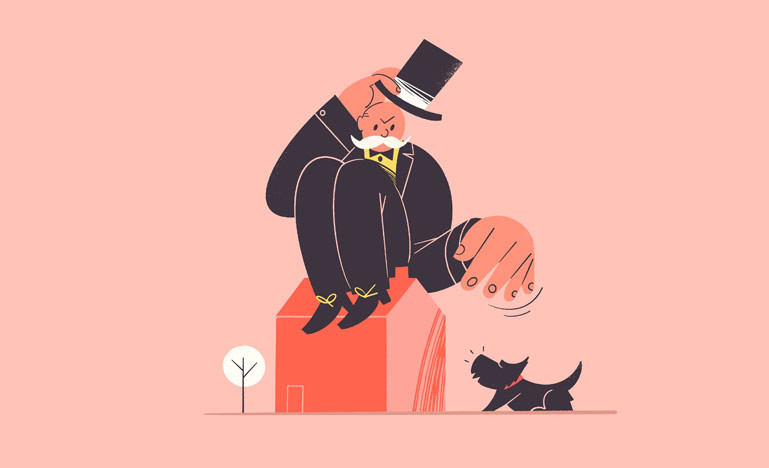 Antitrust watchdog concept illustration