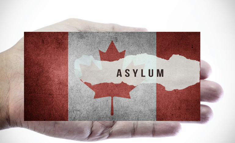 Asylum on Canadian flag