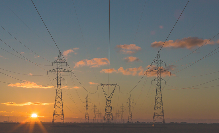 Image of electrical towers
