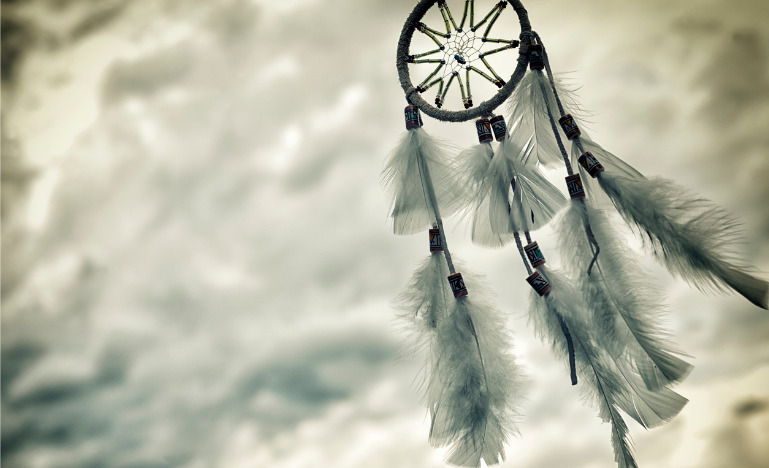 Dreamcatcher in a  storm