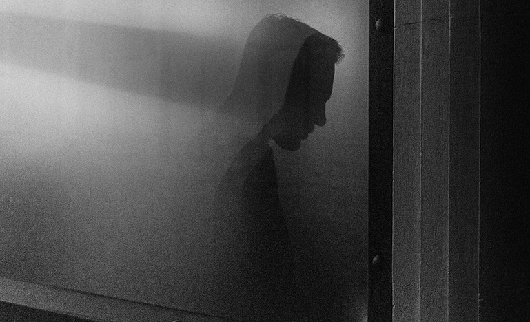 Shadowy image of person