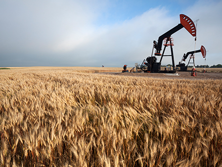 Drilling pump in Manitoba