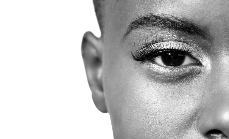 Racialized student looking  