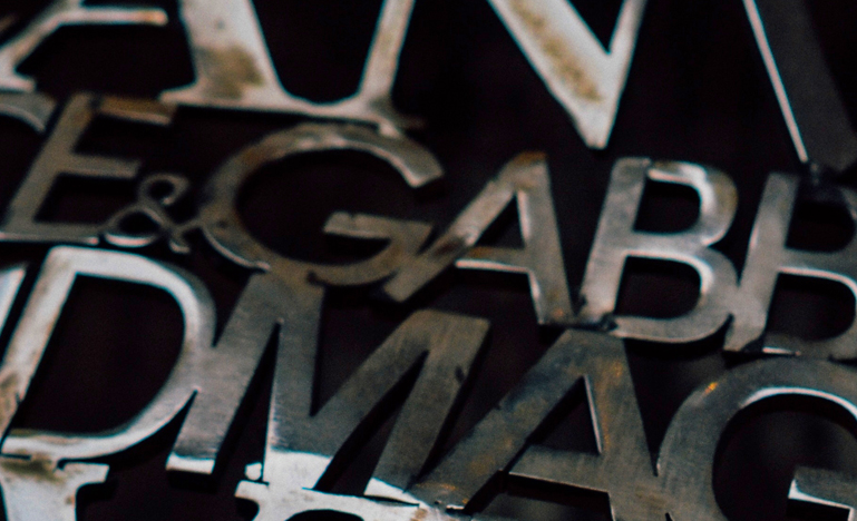 Silver letters